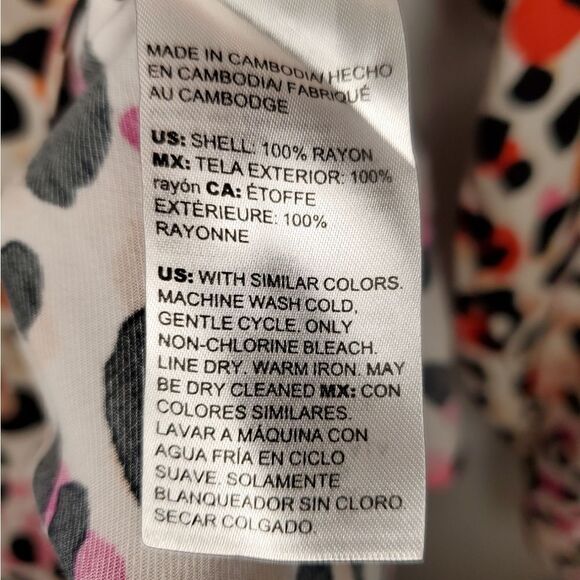 Chico's Animal-Print Easy Shirt Size 2 (12/14) - Picture 6 of 7